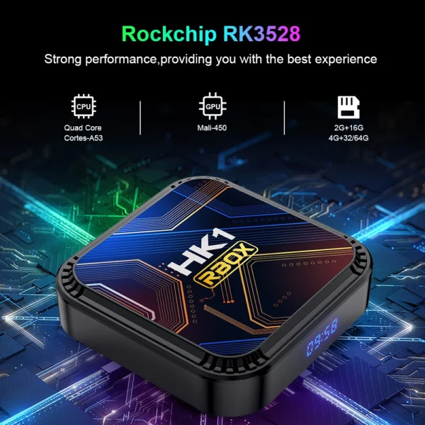 HK1 RBOX Media Player K8S RK3528 64GB 32GB 16GB 2.4G 5G 2