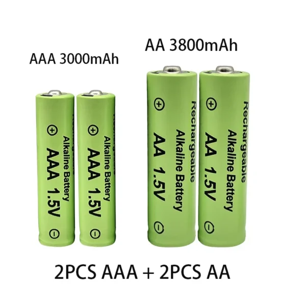 1.5V AA3800mAh and AAA30000mAh NI-MH battery and charger 3