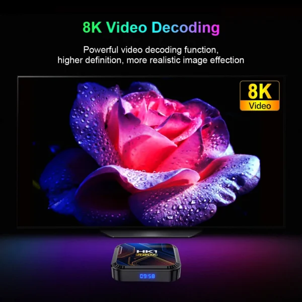 HK1 RBOX Media Player K8S RK3528 64GB 32GB 16GB 2.4G 5G 4