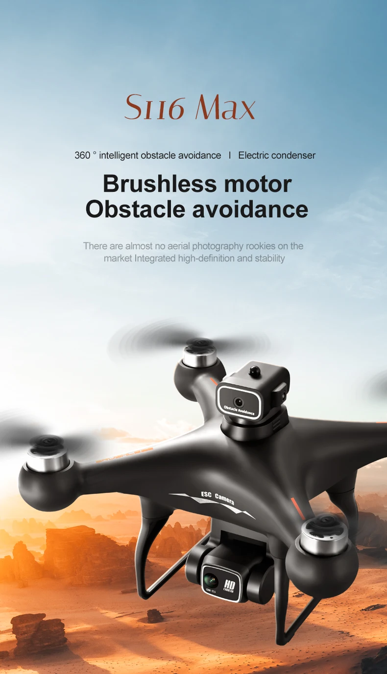 S116 Max brushless motor obstacle avoidance 