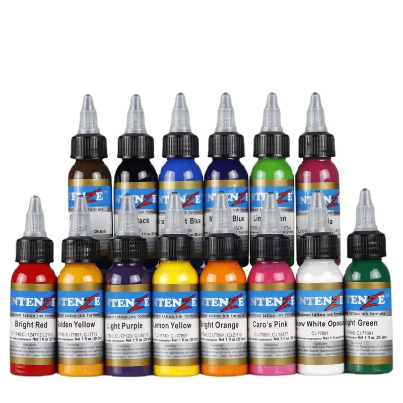 14pcs Tattoo Ink 30ML Tattoo Practice Pigment