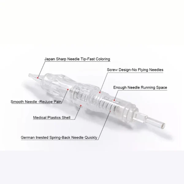 50PCS Screw Tattoo Needles Cartridge Needle For P300 PMU Rotary Tattoo Machine Needles 1R 3R 5R 5