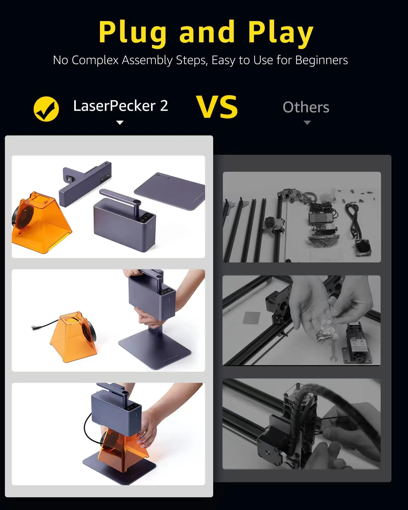 Plug and Play easy assembly 