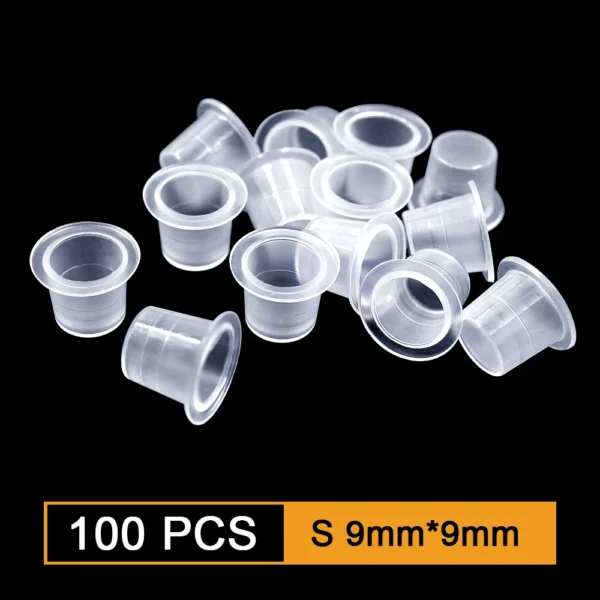 Small 100pcs Plastic Tattoo Ink Cups 9