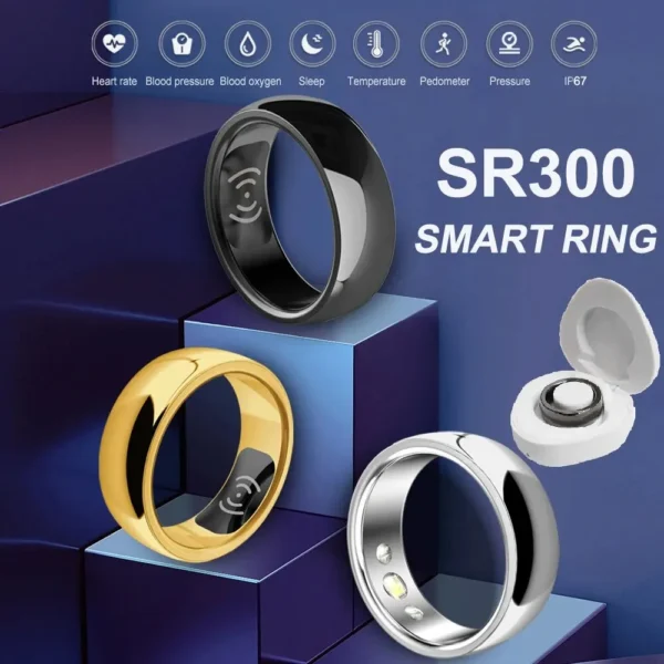 New SR300 Smart Ring Health Fitness Tracker Rings 1